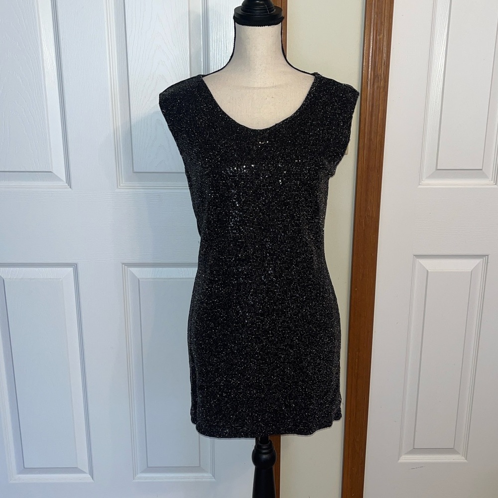 Express Sparkly Mini Dress